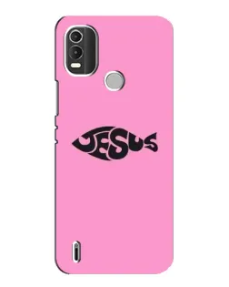 Чохол для Nokia C21 Plus з картинкою «Рожевий символ Jesus»