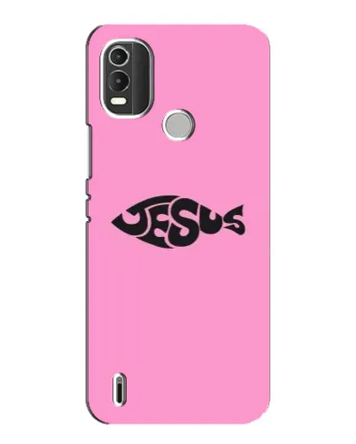 Чохол для Nokia C21 Plus з картинкою «Рожевий символ Jesus»