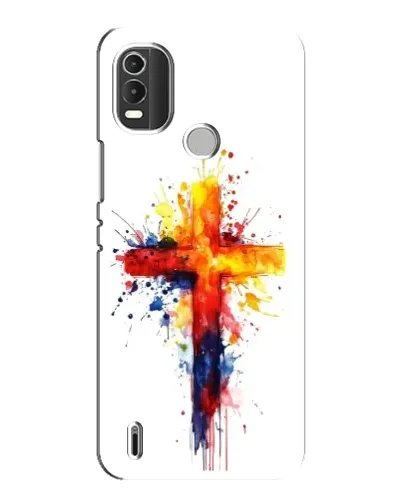 Чохол для Nokia C21 Plus з картинкою «Акварельний хрест»