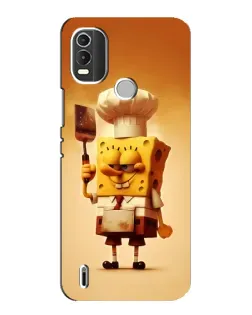 Чохол для Nokia C21 Plus з картинкою «Губка Боб кухар»