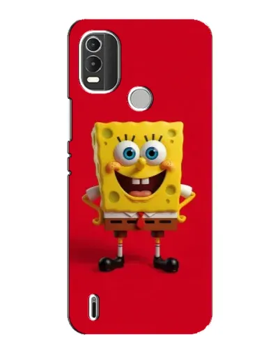Чохол для Nokia C21 Plus з картинкою «Спанч Боб на червоному»