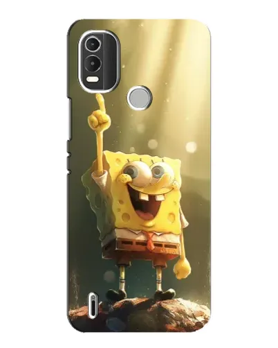 Чохол для Nokia C21 Plus з картинкою «Сяючий Спанч Боб»