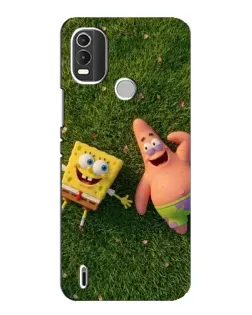 Чехол для Nokia C21 Plus с картинкой «Друзья на лужайке»