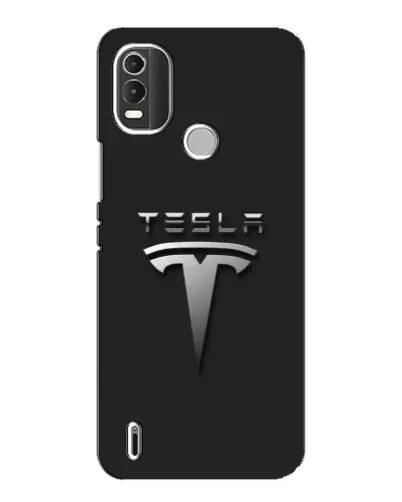 Чохол для Nokia C21 Plus з картинкою «Сталевий логотип Tesla»