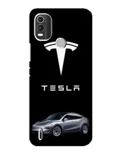 Чохол для Nokia C21 Plus з картинкою «Tesla Model Y»