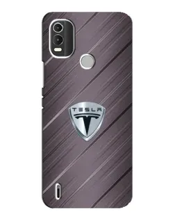 Чохол для Nokia C21 Plus з картинкою «Металева текстура Tesla»