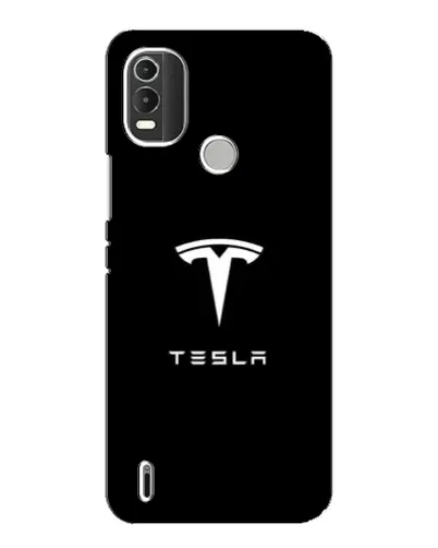 Чохол для Nokia C21 Plus з картинкою «Tesla White Logo»