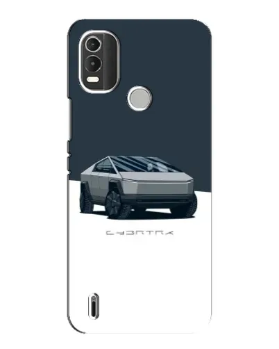 Чохол для Nokia C21 Plus з картинкою «Сріблястий Cybertruck Tesla»