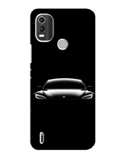 Чохол для Nokia C21 Plus з картинкою «Фари Tesla Night»