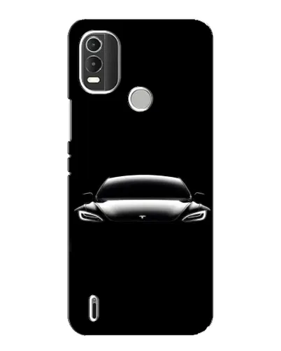 Чохол для Nokia C21 Plus з картинкою «Фари Tesla Night»