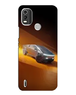 Чохол для Nokia C21 Plus з картинкою «Cybertruck у пустелі»