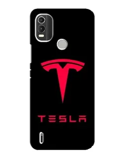 Чохол для Nokia C21 Plus з картинкою «Tesla Red Logo»