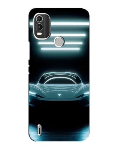 Чохол для Nokia C21 Plus з картинкою «Tesla в неоні»