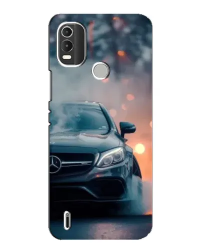 Чохол для Nokia C21 Plus з картинкою «Mercedes — нічне місто»