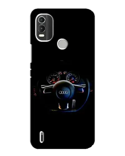Чохол для Nokia C21 Plus з картинкою «Салон Audi — кермо»