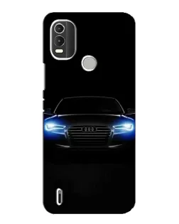 Чохол для Nokia C21 Plus з картинкою «Audi в неоні»