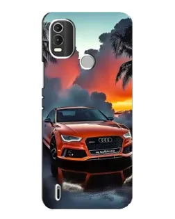 Чохол для Nokia C21 Plus з картинкою «Audi — захід сонця»