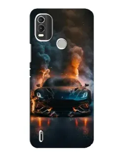 Чохол для Nokia C21 Plus з картинкою «Lamborghini димна естетика»