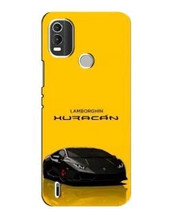 Чохол для Nokia C21 Plus з картинкою «Lamborghini Huracan чорний»