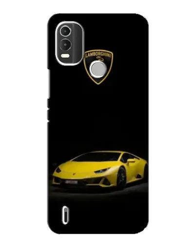Чохол для Nokia C21 Plus з картинкою «Lamborghini жовтий акцент»