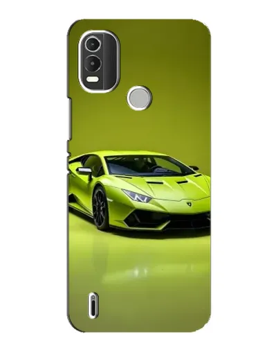 Чохол для Nokia C21 Plus з картинкою «Салатовий Lamborghini Huracan»