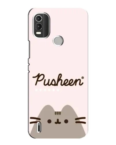 Чехол для Nokia C21 Plus с картинкой «Pusheen логотип»