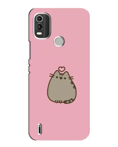 Чехол для Nokia C21 Plus с картинкой «Pusheen сердце»
