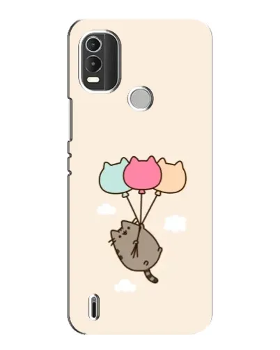 Чехол для Nokia C21 Plus с картинкой «Пушин на шариках»