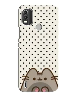 Чехол для Nokia C21 Plus с картинкой «Пушин в горошек»
