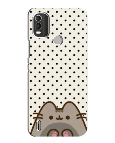 Чехол для Nokia C21 Plus с картинкой «Пушин в горошек»