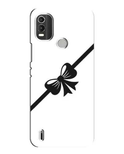 Чехол для Nokia C21 Plus с картинкой «Диагональный бант»