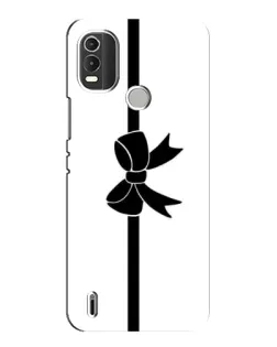 Чехол для Nokia C21 Plus с картинкой «Вертикальный бант»