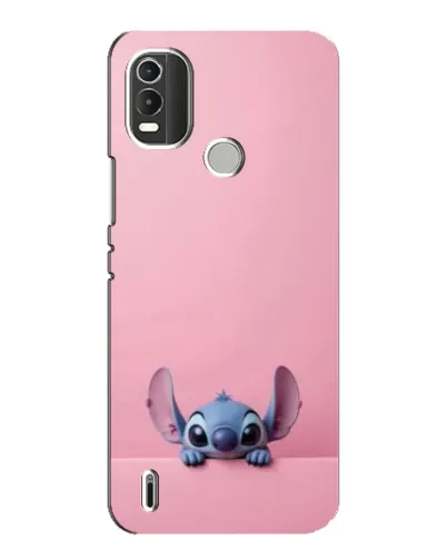 Чехол для Nokia C21 Plus с картинкой «Stitch выглядывает»