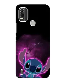 Чехол для Nokia C21 Plus с картинкой «Неоновый Stitch» Чехол для Nokia C21 Plus с картинкой «Неоновый Stitch»