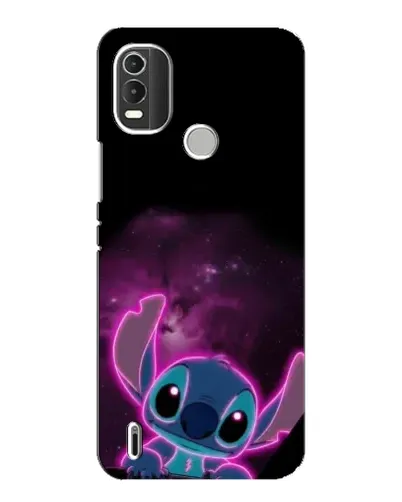 Чехол для Nokia C21 Plus с картинкой «Неоновый Stitch»
