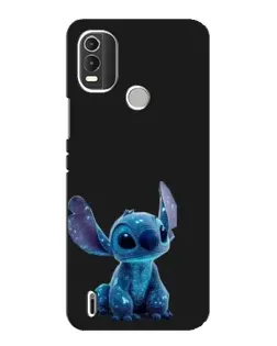 Чехол для Nokia C21 Plus с картинкой «Стич на черном» Чехол для Nokia C21 Plus с картинкой «Стич на черном»