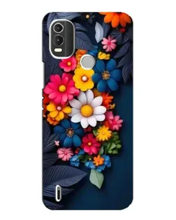 Чохол для Nokia C21 Plus з картинкою «Квіткова феєрія»