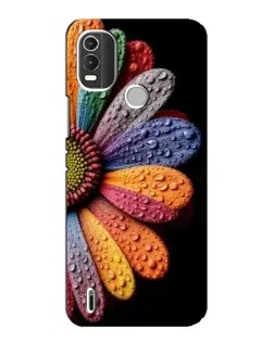 Чохол для Nokia C21 Plus з картинкою «Райдужна квітка»