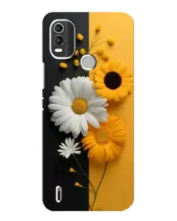 Чохол для Nokia C21 Plus з картинкою «Соняшник та ромашка»