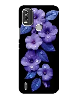 Чохол для Nokia C21 Plus з картинкою «Фіолетові квіти з росою» Чохол для Nokia C21 Plus з картинкою «Фіолетові квіти з росою»