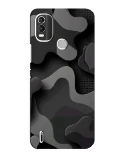 Чохол для Nokia C21 Plus з картинкою «Темний абстрактний камуфляж»
