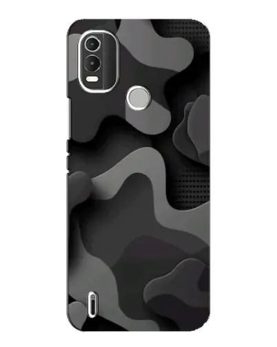 Чохол для Nokia C21 Plus з картинкою «Темний абстрактний камуфляж»