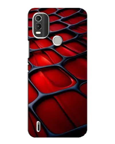 Чохол для Nokia C21 Plus з картинкою «Червона глянцева сітка»