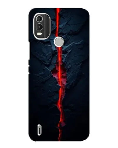 Чохол для Nokia C21 Plus з картинкою «Червона лавова тріщина»