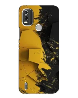 Чохол для Nokia C21 Plus з картинкою «Золоті уламки геометрії»