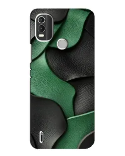 Чохол для Nokia C21 Plus з картинкою «Зелені шкіряні хвилі»