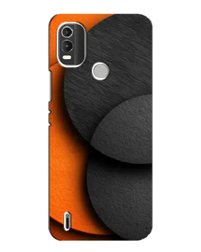 Чохол для Nokia C21 Plus з картинкою «Геометрія помаранчевих кіл»