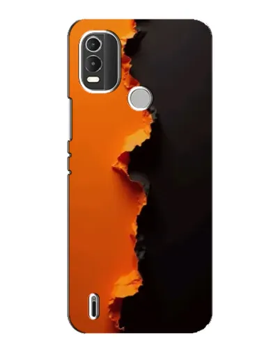 Чохол для Nokia C21 Plus з картинкою «Помаранчевий розлом»