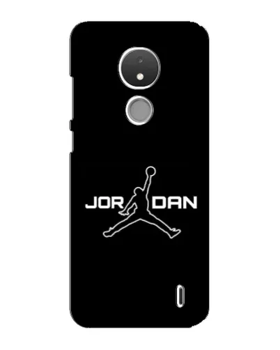 Чехол для Nokia C21 с картинкой «Nike Pink Swirl»