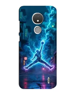 Чехол для Nokia C21 с картинкой «Jordan Gold Jumpman»